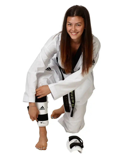 Adidas Schienbeinschutz PU weiß