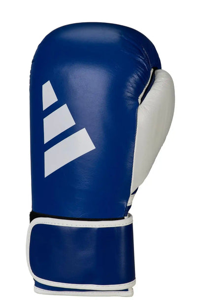 Adidas Wettkampf Boxhandschuhe SPEED 165 Blau Leder 10oz