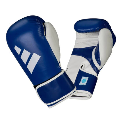 Adidas Wettkampf Boxhandschuhe SPEED 165 Blau Leder 10oz