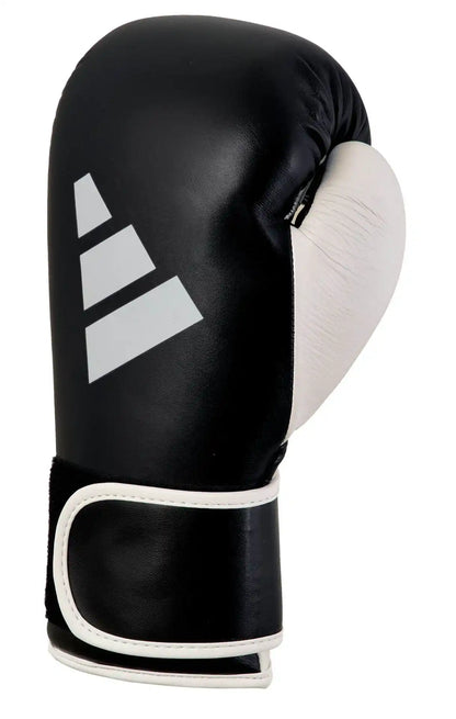 Adidas Wettkampf Boxhandschuhe SPEED 165 Schwarz/Weiß Leder 10oz