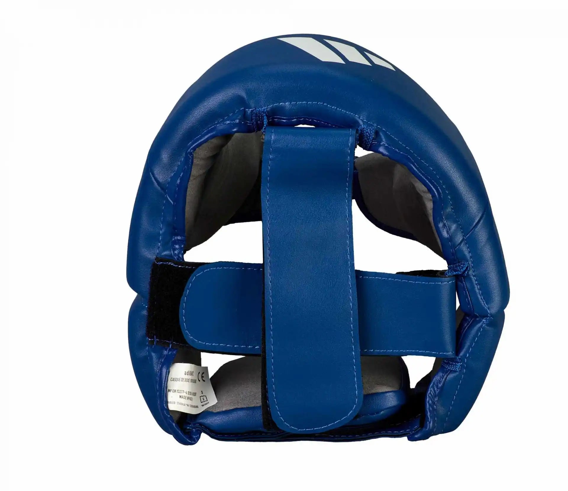 Adidas Wettkampf Kopfschutz IBA Blau Kaktus-Leder