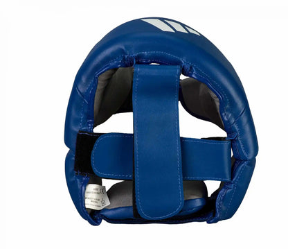 Adidas Wettkampf Kopfschutz IBA Blau Kaktus-Leder