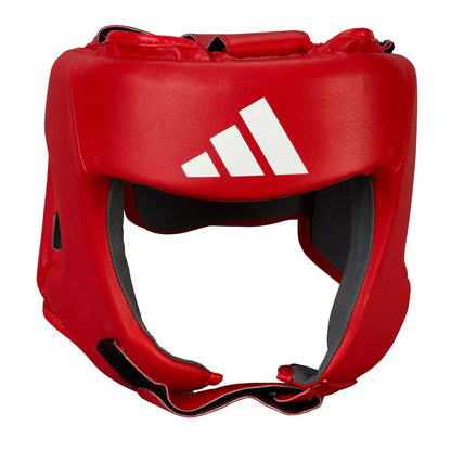 Adidas Wettkampf Kopfschutz IBA Rot Kaktus-Leder
