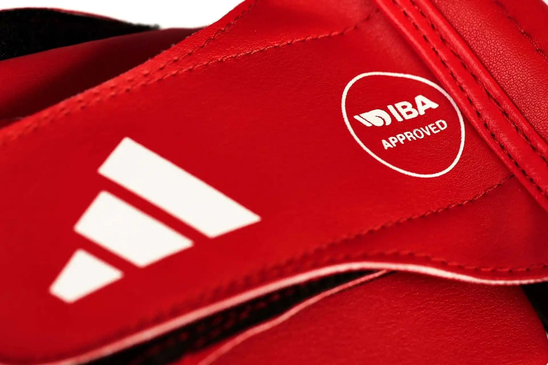 Adidas Wettkampf Kopfschutz IBA Rot Kaktus-Leder