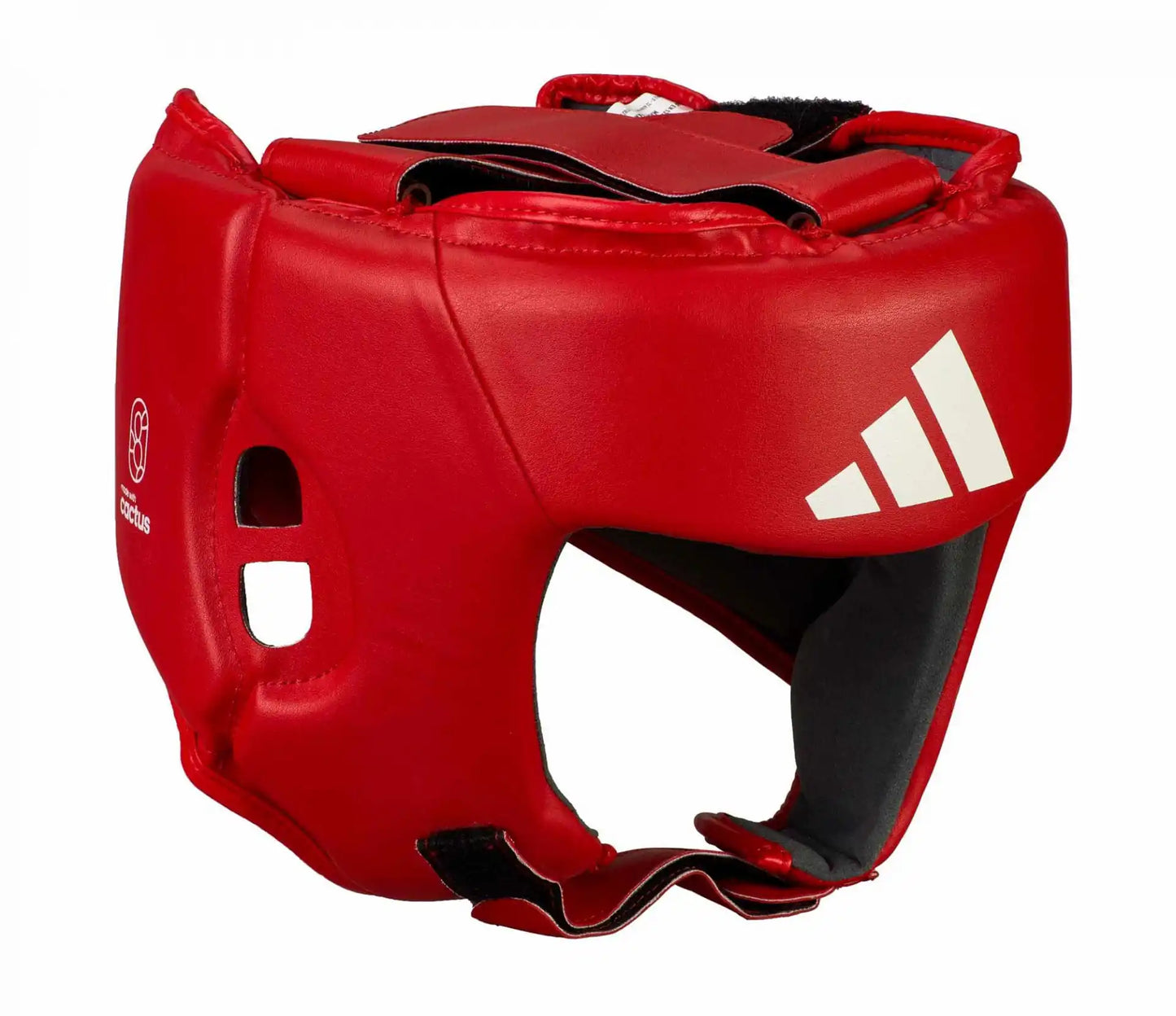 Adidas Wettkampf Kopfschutz IBA Rot Kaktus-Leder