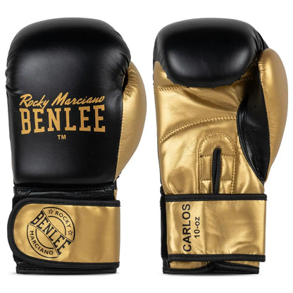 BENLEE Rocky Marciano Boxhandschuhe Carlos Schwarz/Gold