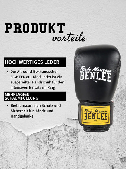 BENLEE Rocky Marciano Boxhandschuhe Fighter Schwarz
