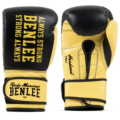 BENLEE Rocky Marciano Boxhandschuhe Hardwood - Schwarz/Gelb