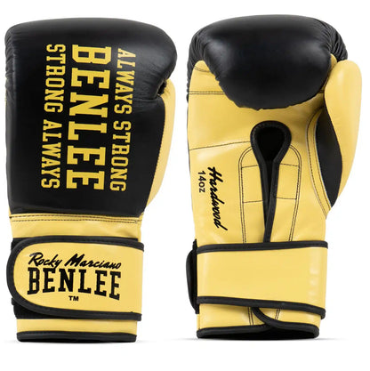BENLEE Rocky Marciano Boxhandschuhe Hardwood - Schwarz/Gelb