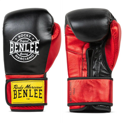 BENLEE Rocky Marciano Boxhandschuhe Metalshire Schwarz/Rot