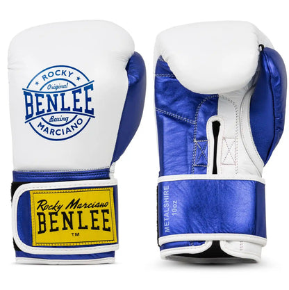 BENLEE Rocky Marciano Boxhandschuhe Metalshire Weiß/Blau