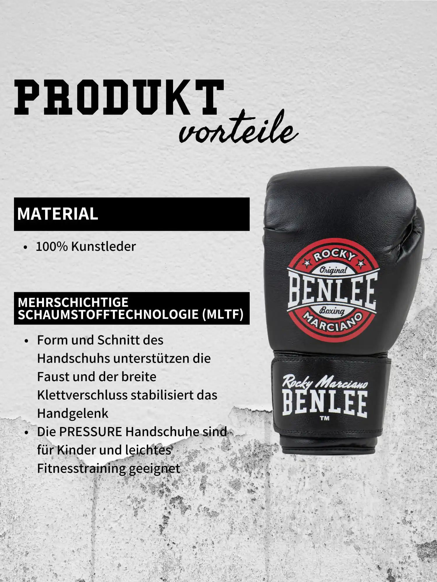 BENLEE Rocky Marciano Boxhandschuhe Pressure