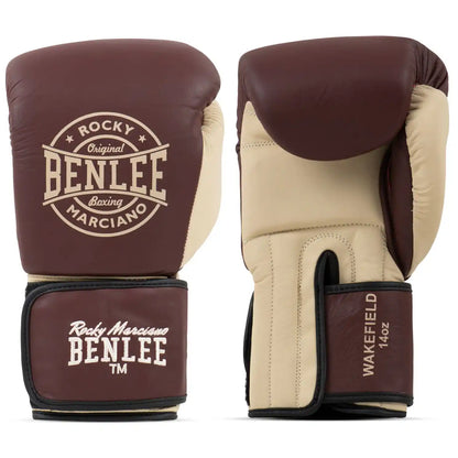 BENLEE Rocky Marciano Boxhandschuhe Wakefield Weinrot