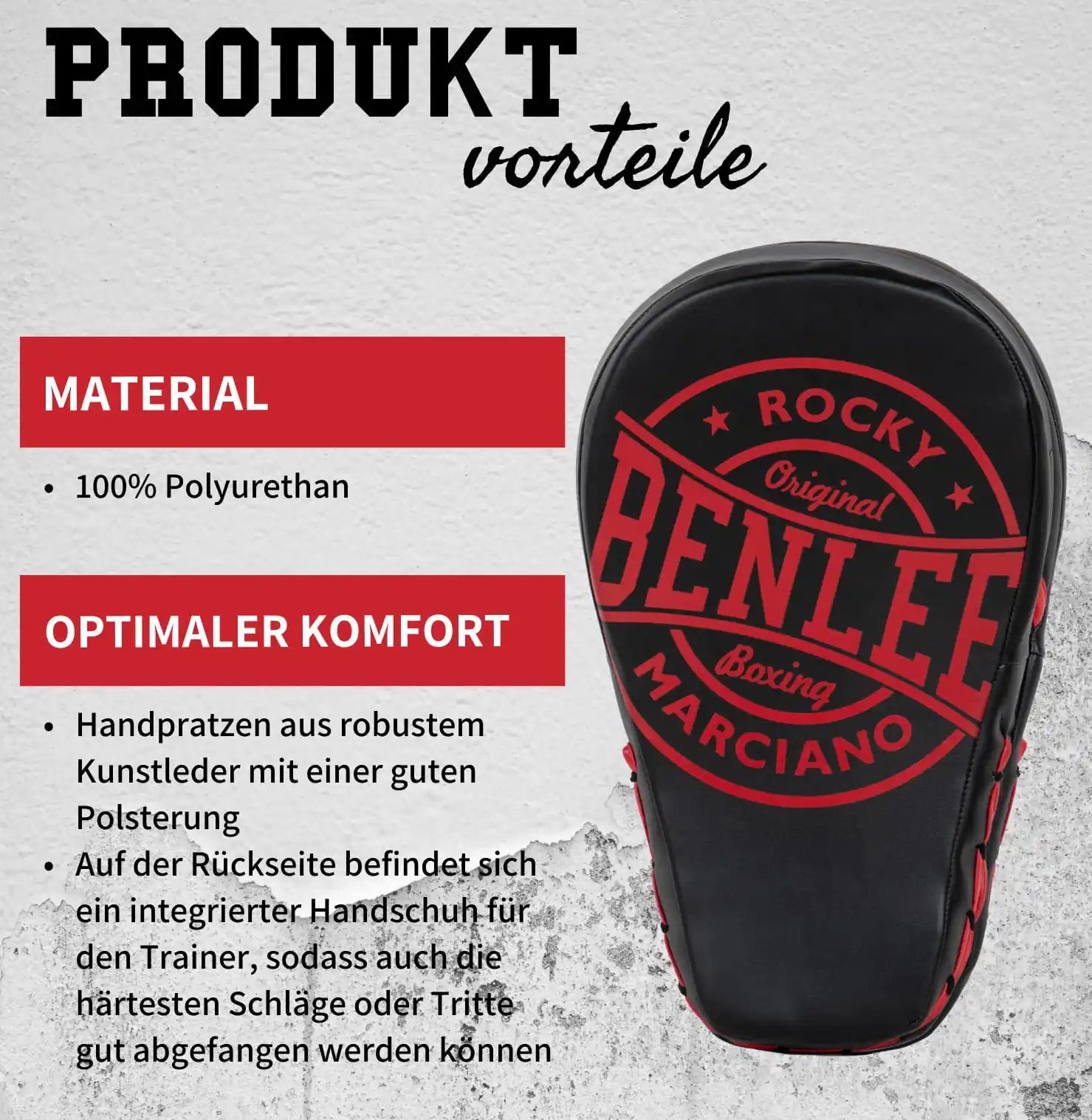 BENLEE Rocky Marciano Handpratzen Abington PU