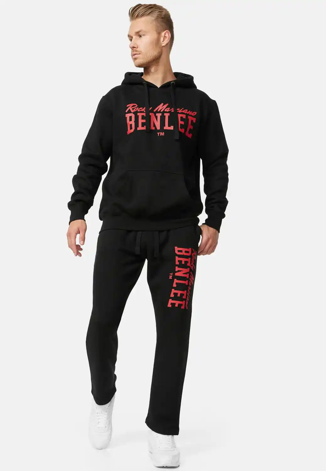 BENLEE Rocky Marciano Hoodie Stronghurst - Schwarz/Rot