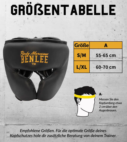 BENLEE Rocky Marciano Kopfschutz Berkley - Schwarz/Gold