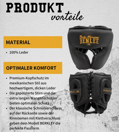 BENLEE Rocky Marciano Kopfschutz Berkley - Weinrot