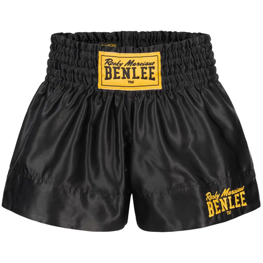 BENLEE Rocky Marciano Muay Thai Shorts Uni Schwarz für Kinder