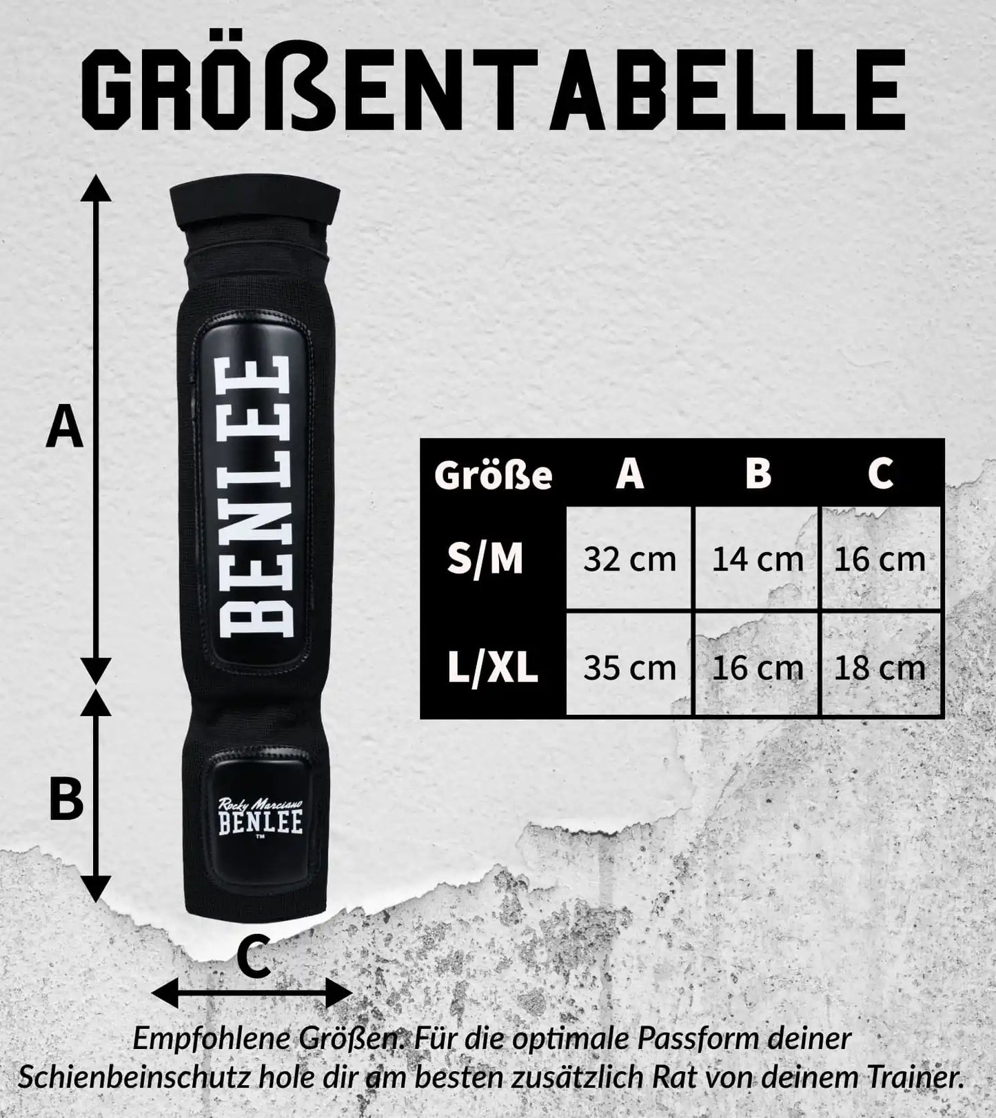 BENLEE Rocky Marciano Schienbeinschoner Flexy