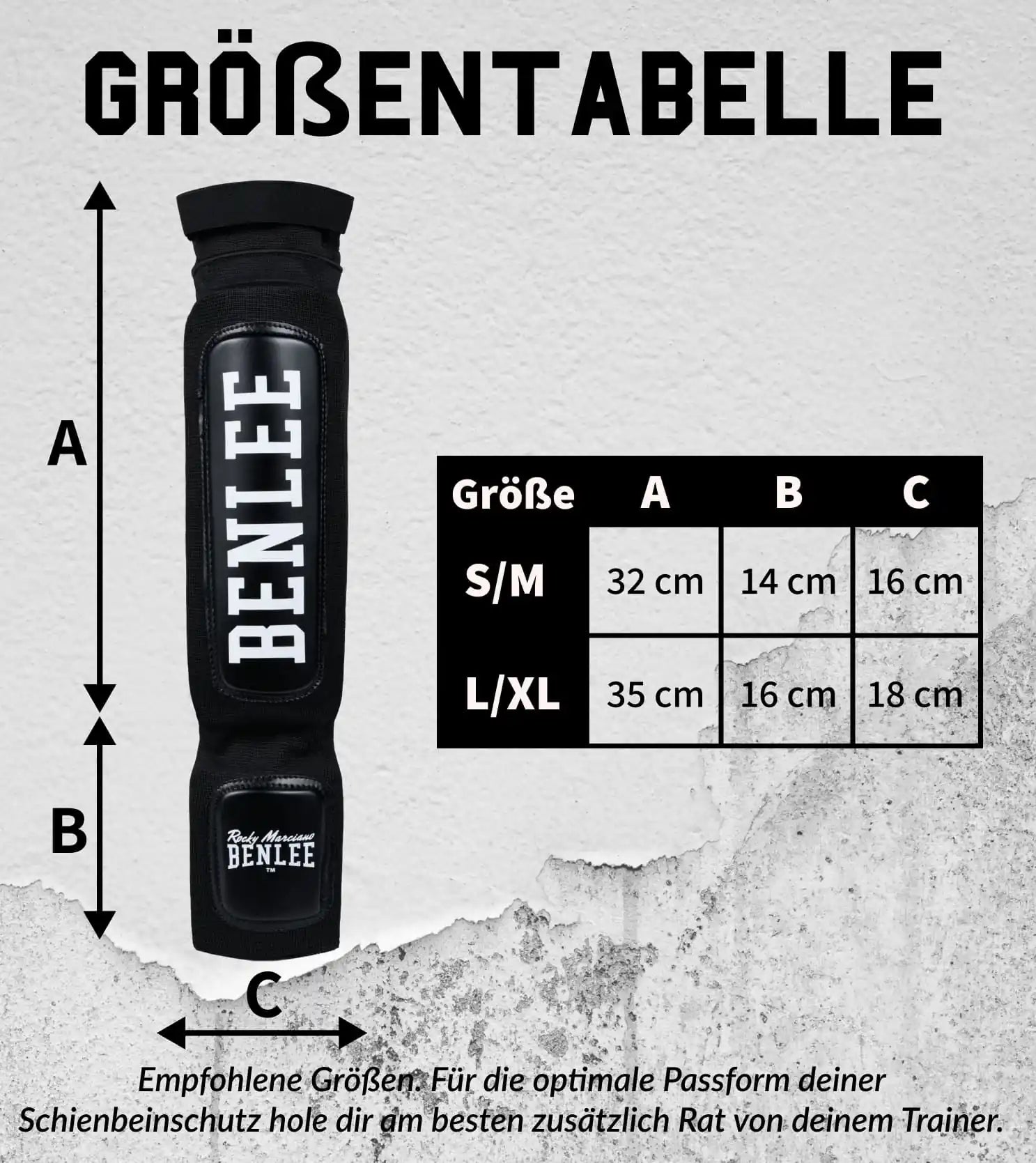BENLEE Rocky Marciano Schienbeinschoner Flexy
