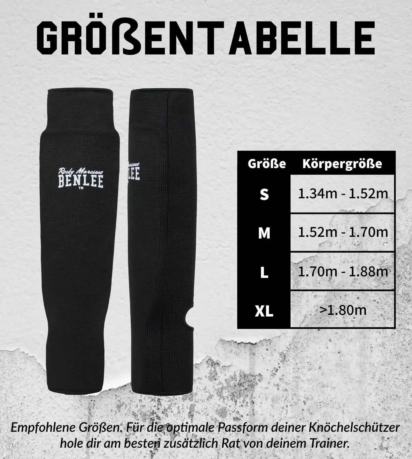 BENLEE Rocky Marciano Schienbeinschoner Shinney
