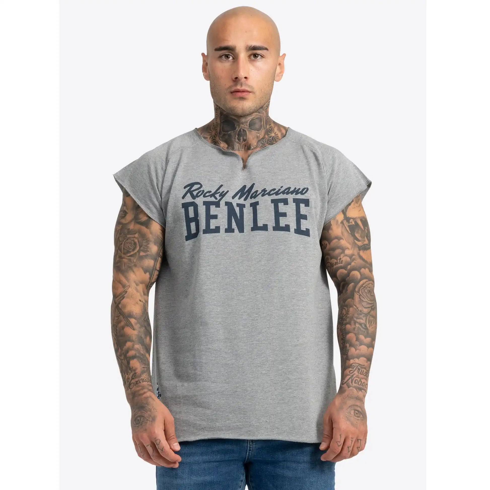BENLEE Rocky Marciano Shirt Edwards Marl Grey