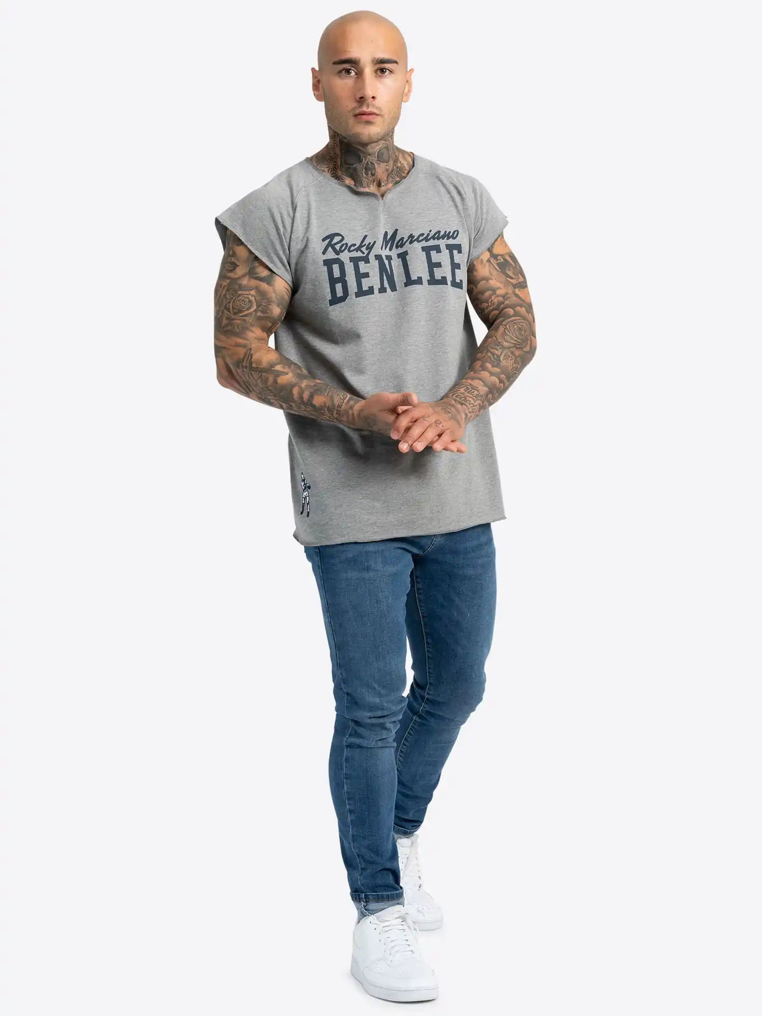 BENLEE Rocky Marciano Shirt Edwards Marl Grey