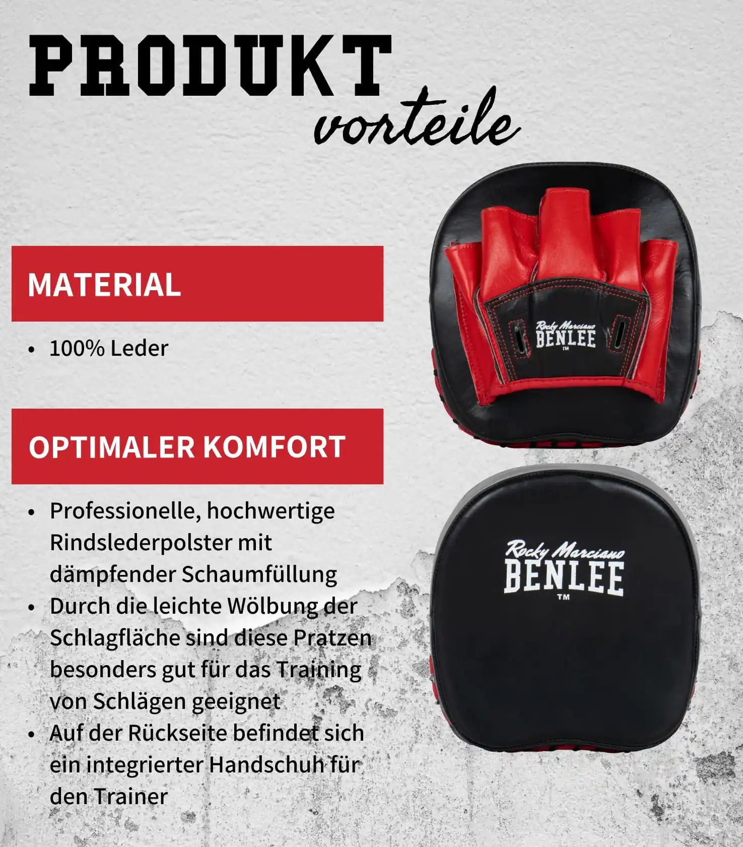 BENLEE Rocky Marciano Speed Handpratzen Boon Pad