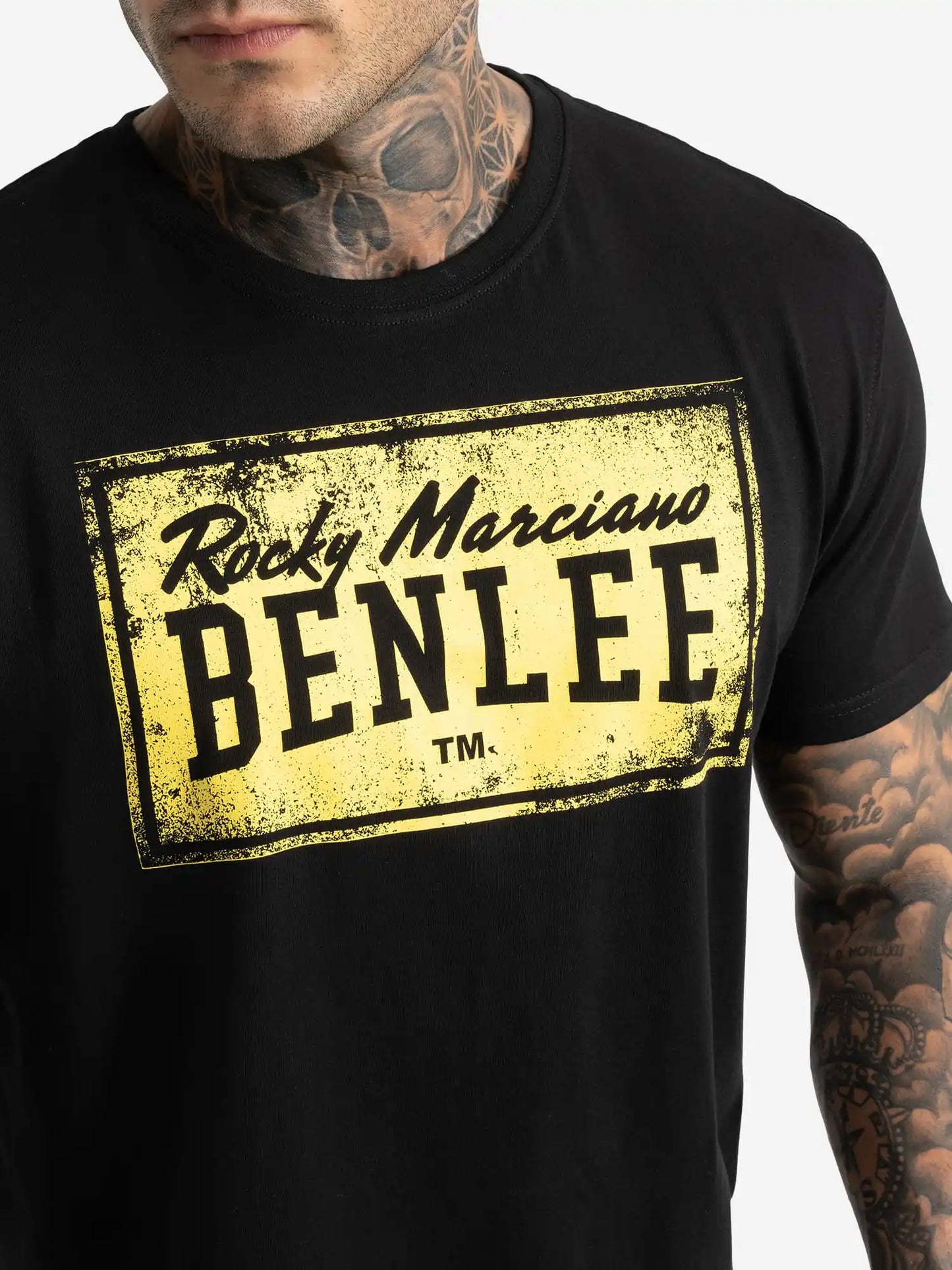 BENLEE Rocky Marciano T-Shirt Boxlabel Schwarz