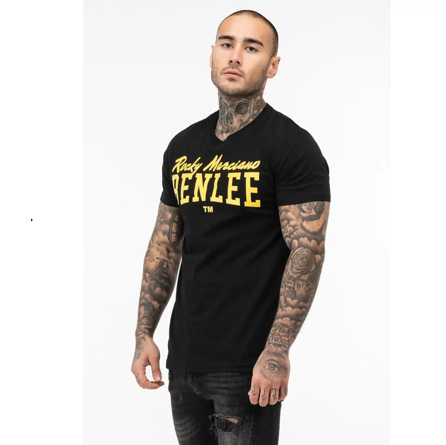 BENLEE Rocky Marciano T-Shirt Logo Schwarz/Gelb