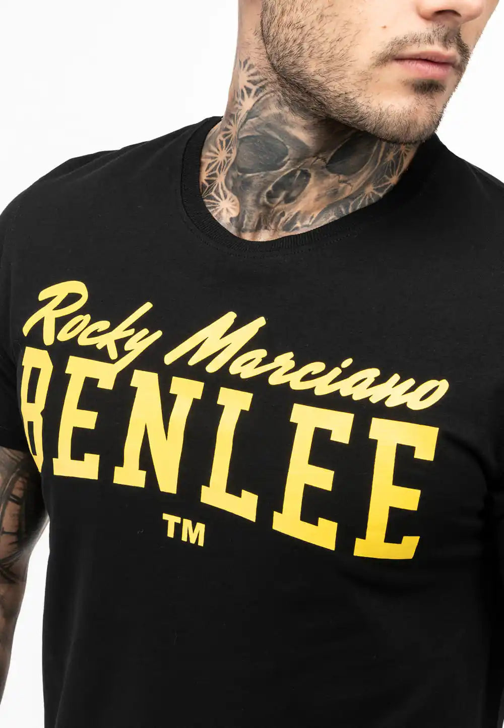 BENLEE Rocky Marciano T-Shirt Logo Schwarz/Gelb