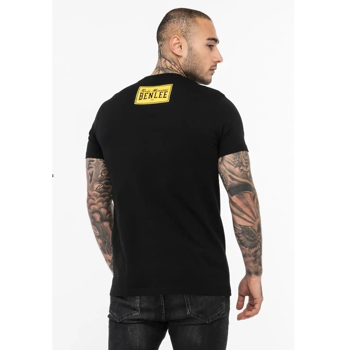 BENLEE Rocky Marciano T-Shirt Logo Schwarz/Gelb