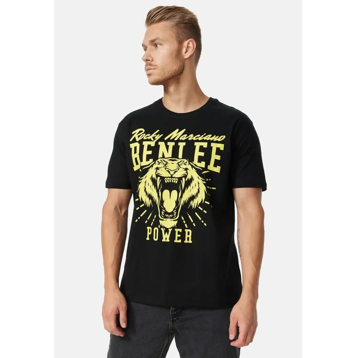 BENLEE Rocky Marciano T-Shirt Tiger Power - Schwarz/Gelb