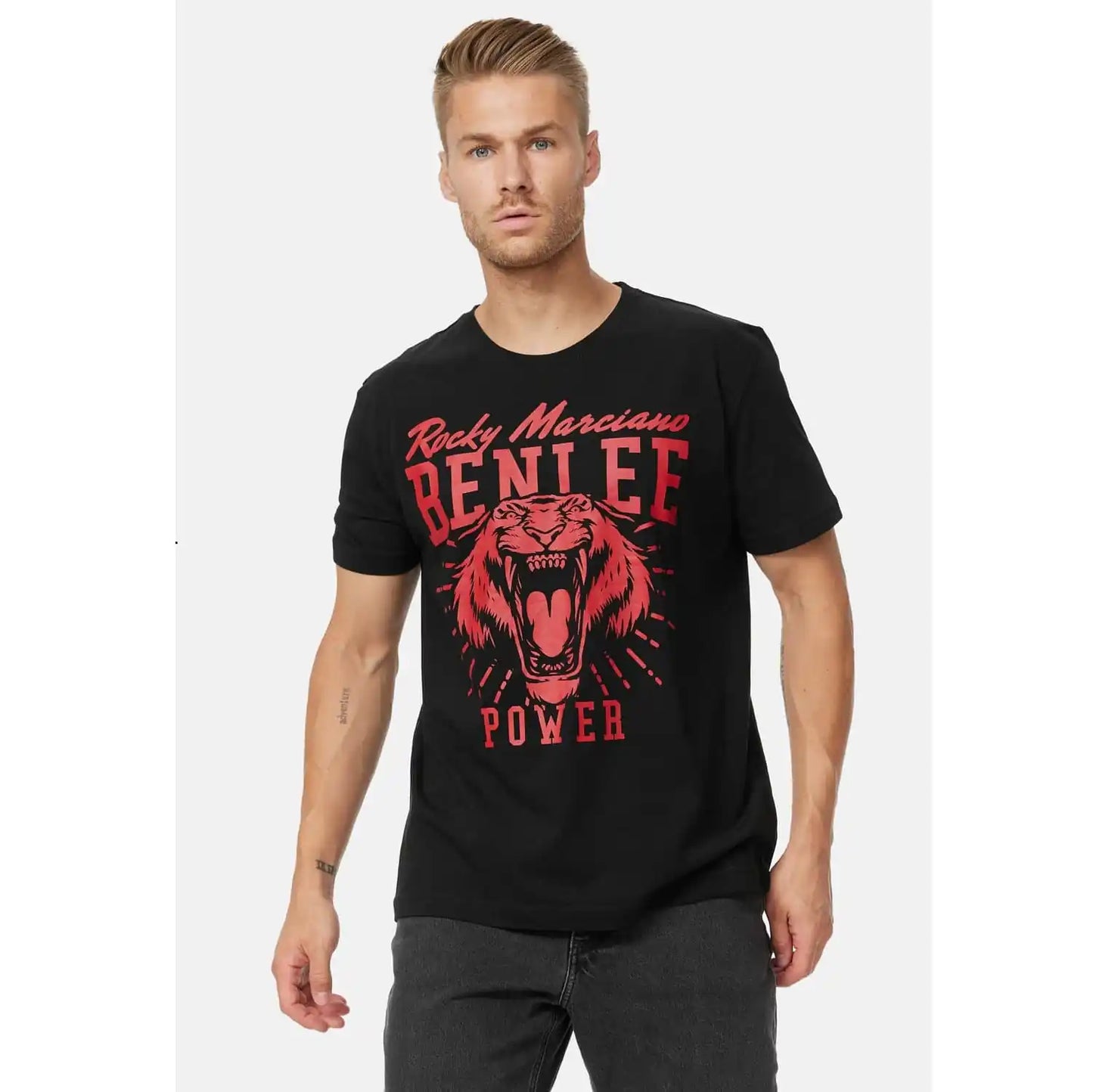 BENLEE Rocky Marciano T-Shirt Tiger Power - Schwarz/Rot