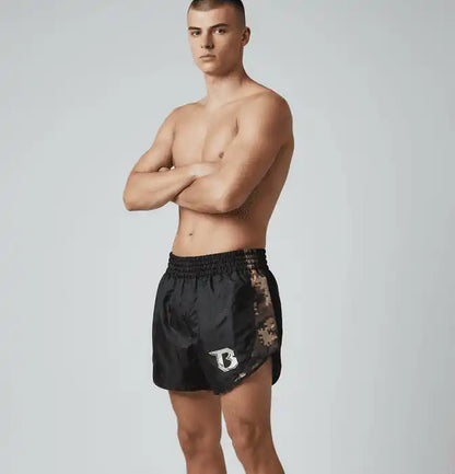 Booster Hybrid Shorts Retro Camo Green