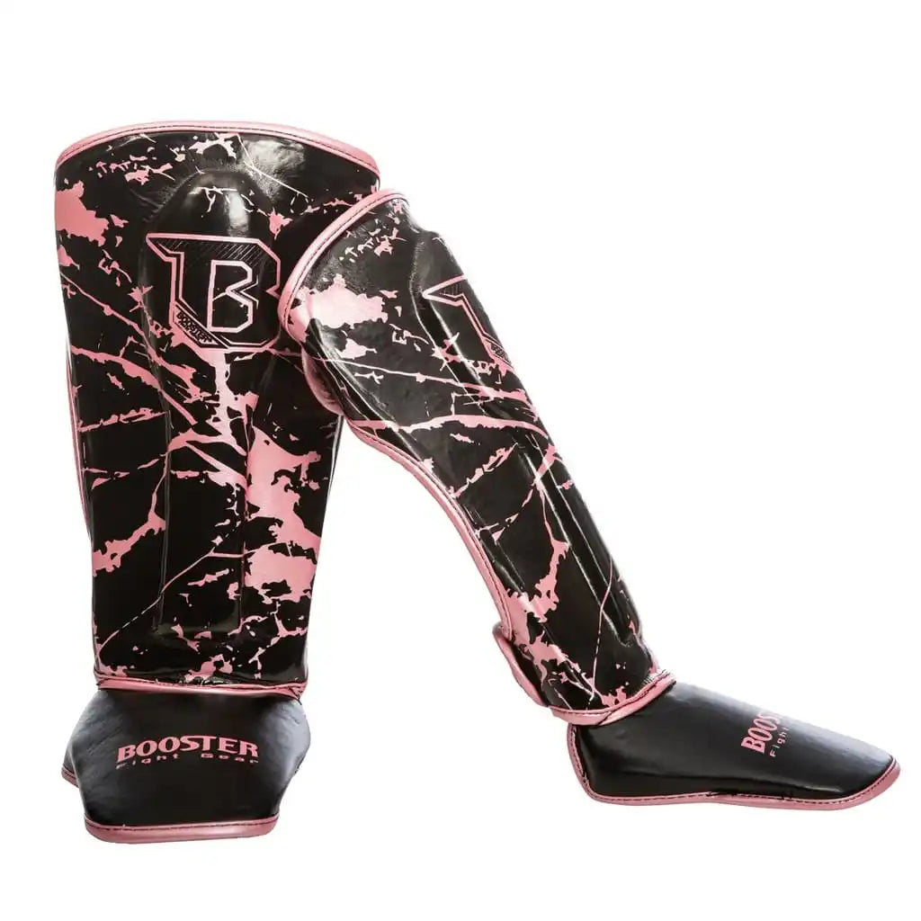 Booster Kinder Schienbeinschoner Marble Pink