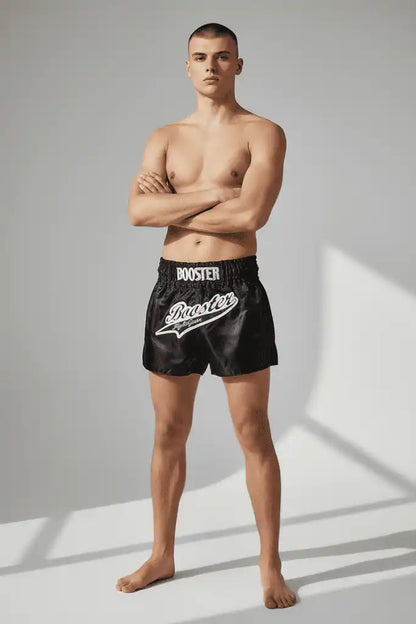 Booster Muay Thai Shorts Thunder Schwarz/Gelb