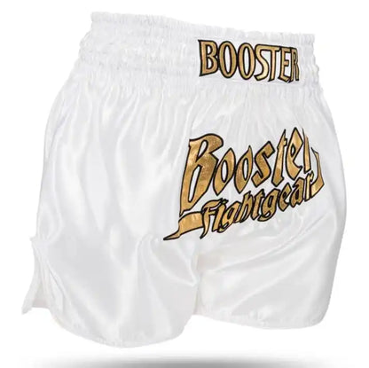 Booster Muay Thai Shorts Thunder Weiß/Gold