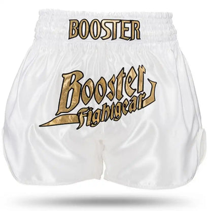 Booster Muay Thai Shorts Thunder Weiß/Gold