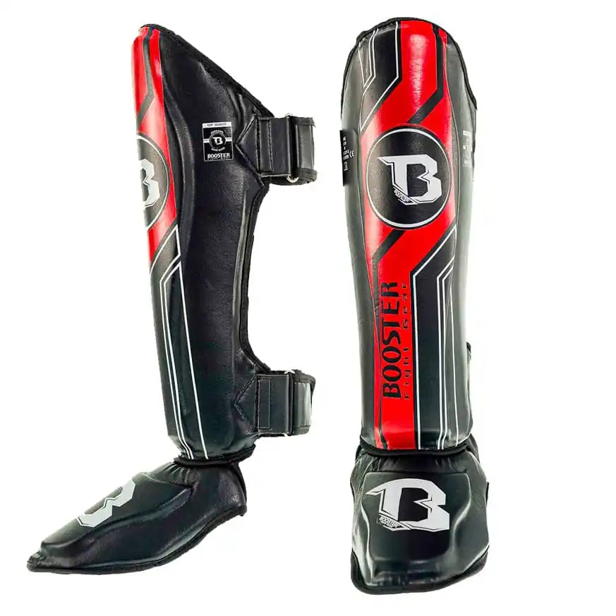 Booster Schienbeinschoner BSG V9 Schwarz/Rot