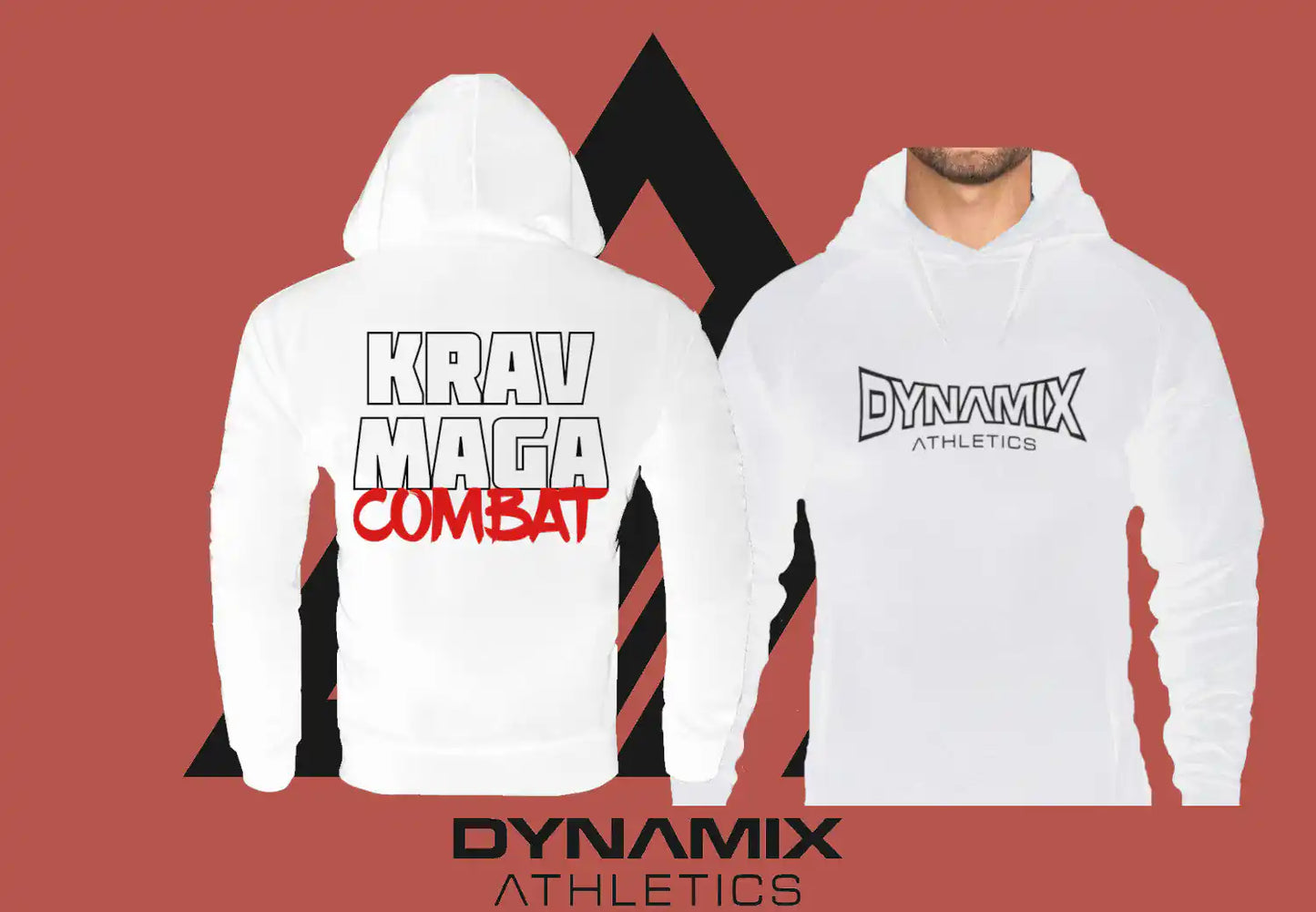 Dynamix Athletics Hoodie Krav Maga Combat V2 Weiß
