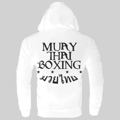Dynamix Athletics Hoodie Muay Thai Boxing Weiß