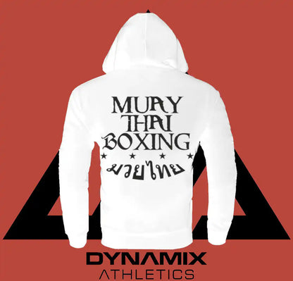 Dynamix Athletics Hoodie Muay Thai Boxing Weiß