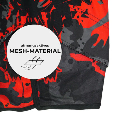 Dynamix Athletics MMA Fight Shorts Predatex Red Camo