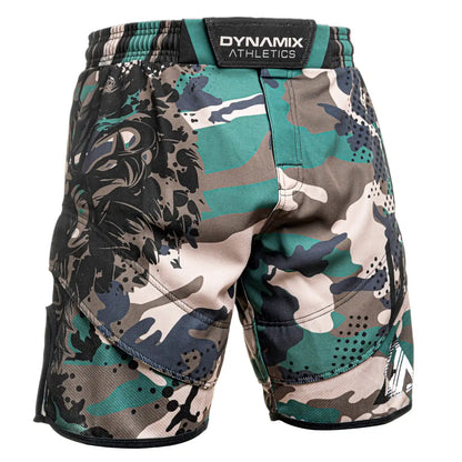 Dynamix Athletics MMA Fight Shorts Predatex Woodland Camo