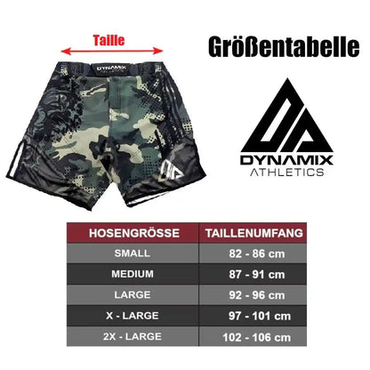 Dynamix Athletics MMA Fight Shorts Sharp Grau