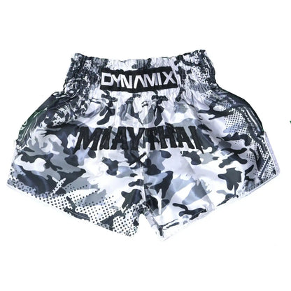 Dynamix Athletics Muay Thai Shorts Predatex Snow Camo