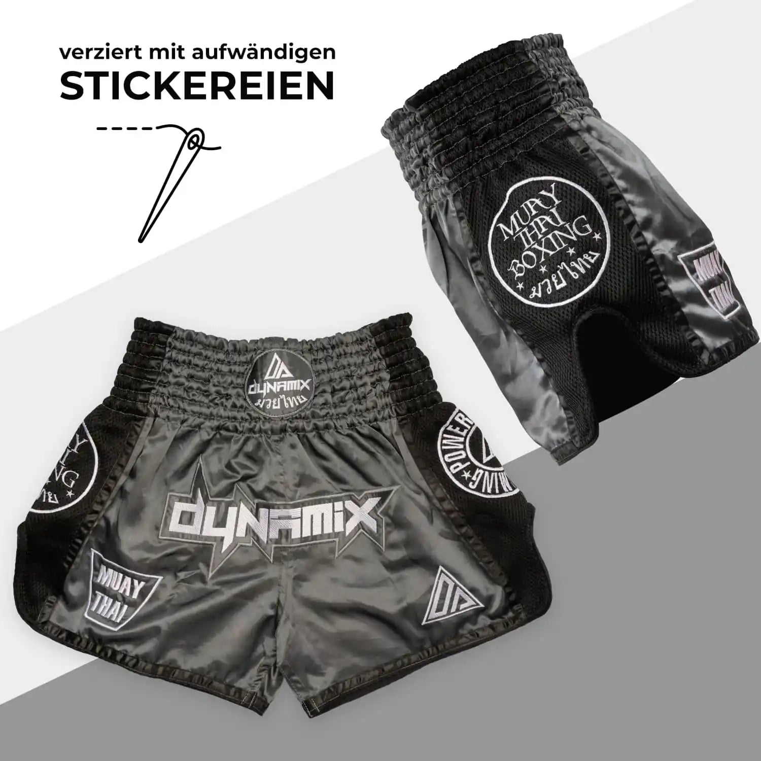 Dynamix Athletics Muay Thai Shorts Warpath Grau