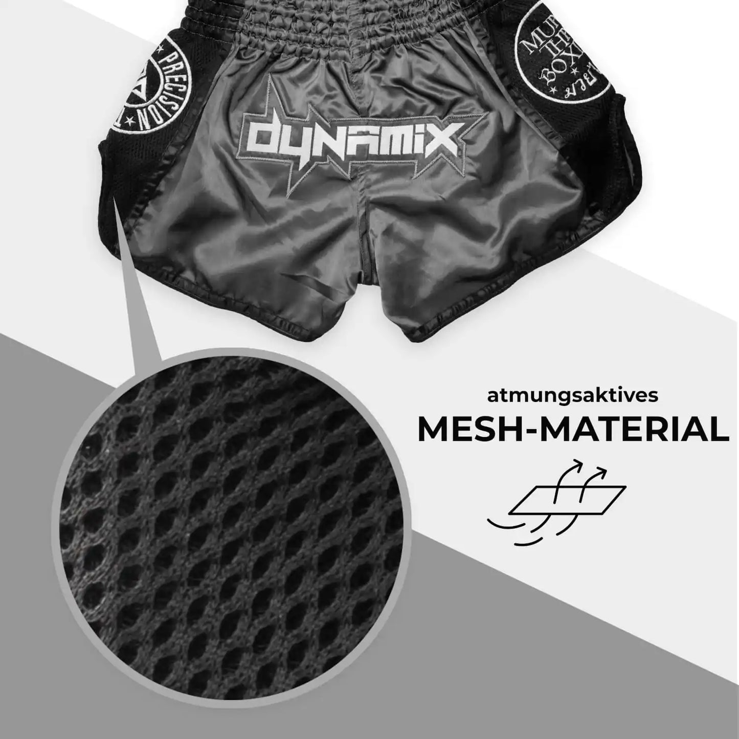 Dynamix Athletics Muay Thai Shorts Warpath Grau