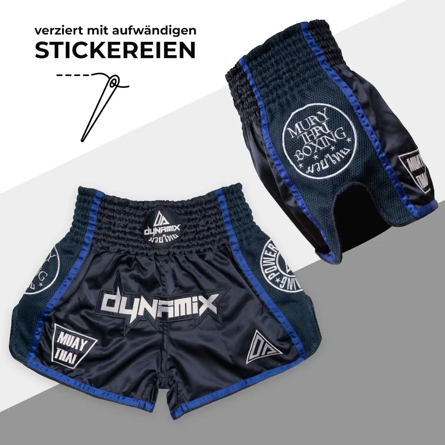Dynamix Athletics Muay Thai Shorts Warpath Navyblau
